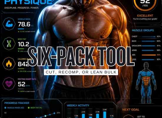 Cut, Recomp or Lean Bulk? Interactive Six-Pack Decision Tool